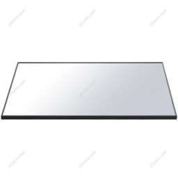 Metal Frame Rectangular Wall Mirror - Black - thumbnail 5