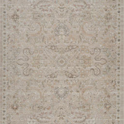 Maia Washable Living Room Traditional Floral Oriental Area Rug Low Pile Non Slip - Beige / 180cm - thumbnail 5
