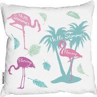 Palm Flamingo Cushion - Pink / 60cm