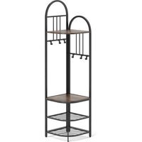 Freestanding Tall Entryway Clothes Rack - Brown