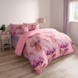 Marble Duvet Cover Set - Pink / King - thumbnail 2