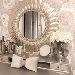 Silver Plush Velvet Bow Cushion - Silver - thumbnail 4