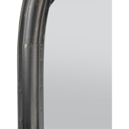 Capulet Black Rustic Chapel Window Garden Wall Mirror 112cm x 61cm - Antique Black - thumbnail 4