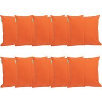 "Premium 18"" Centre Join Garden Scatter Cushion - Orange / 10" - image 1