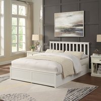 Selena Ottoman Bed - White / Double - image 1