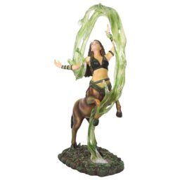 Earth Elemental Sorceress Figurine Anne Stokes Collectible - Green - thumbnail 2
