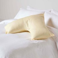 330 Thread Count Egyptian Cotton V Shape Pillowcase - Pale Yellow - thumbnail 1