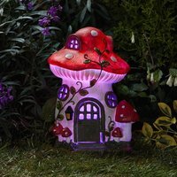 Solar Mushroom LED Ornament  - Red - thumbnail 1