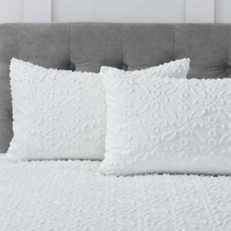 Shabby Chic Vintage Tuft Duvet Set - white / Single - thumbnail 4