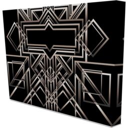 Deco Wrapped Canvas Graphic Art Print - Black / 77cm / 114cm - thumbnail 2