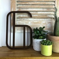 Personalised Metal lettering , Personalised Gift , Rusty Art Deco Number  6 - Rusted