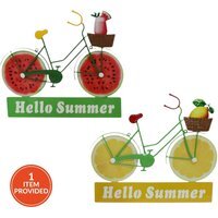 Indoor and Outdoor Fruity Welcome Bike Sign - image 1