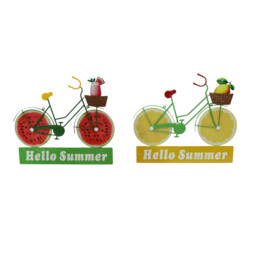 Indoor and Outdoor Fruity Welcome Bike Sign - thumbnail 2