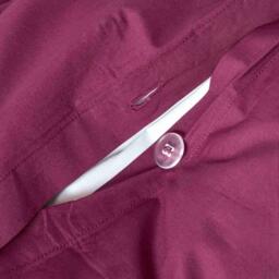 Egyptian Cotton Duvet Cover with Pillowcase - Plum / Single - thumbnail 3