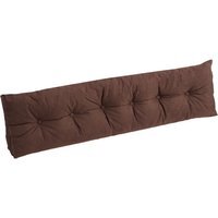 180cm Washable Linen Wedge Headboard Pillow - Brown