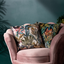 Mogori Vendure Digitally Printed Velvet Cushion - Dark / 80 Polyester 20 Feather - thumbnail 3