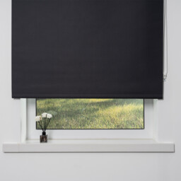 Divante Plain Blackout Roller Blind - Dark Slate / 60cm - thumbnail 2