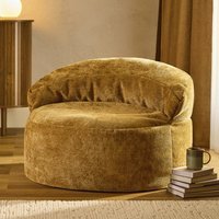 icon Orb Accent Chair Woven Chenille, Gold - Gold