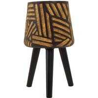 Darnell Natural And Black Planter With Angular Legs - Black