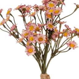 Wyld Haus Set of 3 Pink Silk Daisy Bunches 270mm - Pink - thumbnail 2