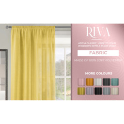Modern Ringtop Plain Voile Panel - Grey / 54in - thumbnail 3