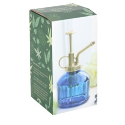 Small Glass Vintage Style Plant Mister - Blue - thumbnail 4