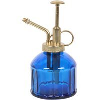 Small Glass Vintage Style Plant Mister - Blue
