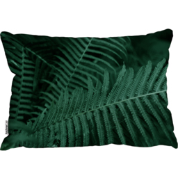 Deep Green Fern Leaves  Biophilia Trend Cushion - Green - thumbnail 2