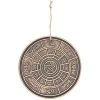 Bronze Wheel of the Year Hanging Terracotta Plaque - Bronze - image 1