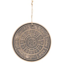 Bronze Wheel of the Year Hanging Terracotta Plaque - Bronze - thumbnail 4