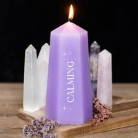 Crystal Tower Candle with Rough Stones - 30 Hours - image 1