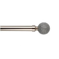 Quartz Curtain Pole - Silver