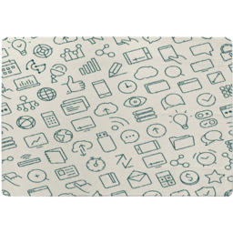 Outline Icons Designer Rug - Yellow / 200cm - thumbnail 2