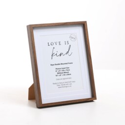 Raye Double Mounted Frame - Brown / 8x6in - thumbnail 2