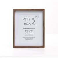Raye Double Mounted Frame - Brown / 8x6in - thumbnail 1