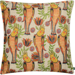 Akamba Cockatiels Tropical Cushion - Multicolour / Polyester - thumbnail 2