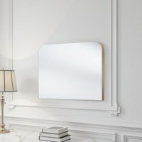 Radius Curved Mantle Wall Mirror - Gold - thumbnail 1