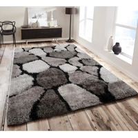 Pebbles Silver Rug - Silver / 60x110cm