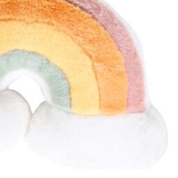 Rainbow Fur Cushion  - Multicolour - thumbnail 2