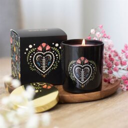 Midnight Bloom Black French Tulip Scented Candle Elegant Floral Home Fragrance - Black - thumbnail 5