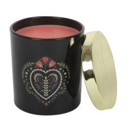 Midnight Bloom Black French Tulip Scented Candle Elegant Floral Home Fragrance - Black - thumbnail 2