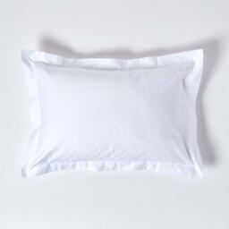 1000 Thread Count Egyptian Cotton Oxford Pillowcase - White - thumbnail 2