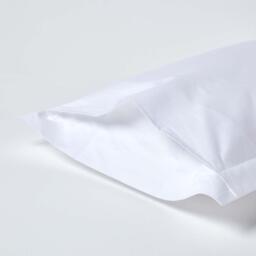 1000 Thread Count Egyptian Cotton Oxford Pillowcase - White - thumbnail 4