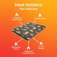 Warm Quilted Fleece Pet Blanket for Winter with Cats & Dogs - Lime