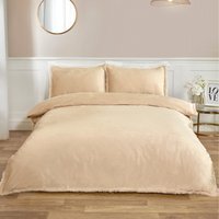 Selena Velvet Duvet Set - Natural / Double