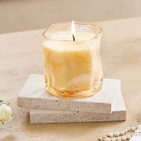 Soy Wax Scented Candle in Glass Jar - Orange