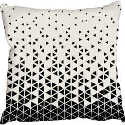 Hipster fashion design triangle print Outdoor Cushion - Black / 60cm - thumbnail 2
