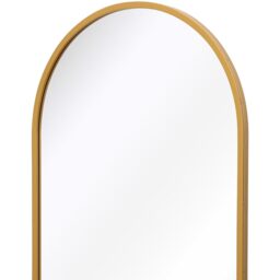 MirrorOutlet The Arcus Metal Framed Arched Garden Wall Mirror - Gold / 120cm - thumbnail 5
