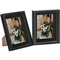 "3D Box Photo Frames - 8 x 10"" with 5 x 7"" Mount - Pack of 2 - Black/Black" - thumbnail 1