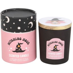 Witching Hour Plum and Black Cherry Jar Candle - 25hr Burn Time - thumbnail 4